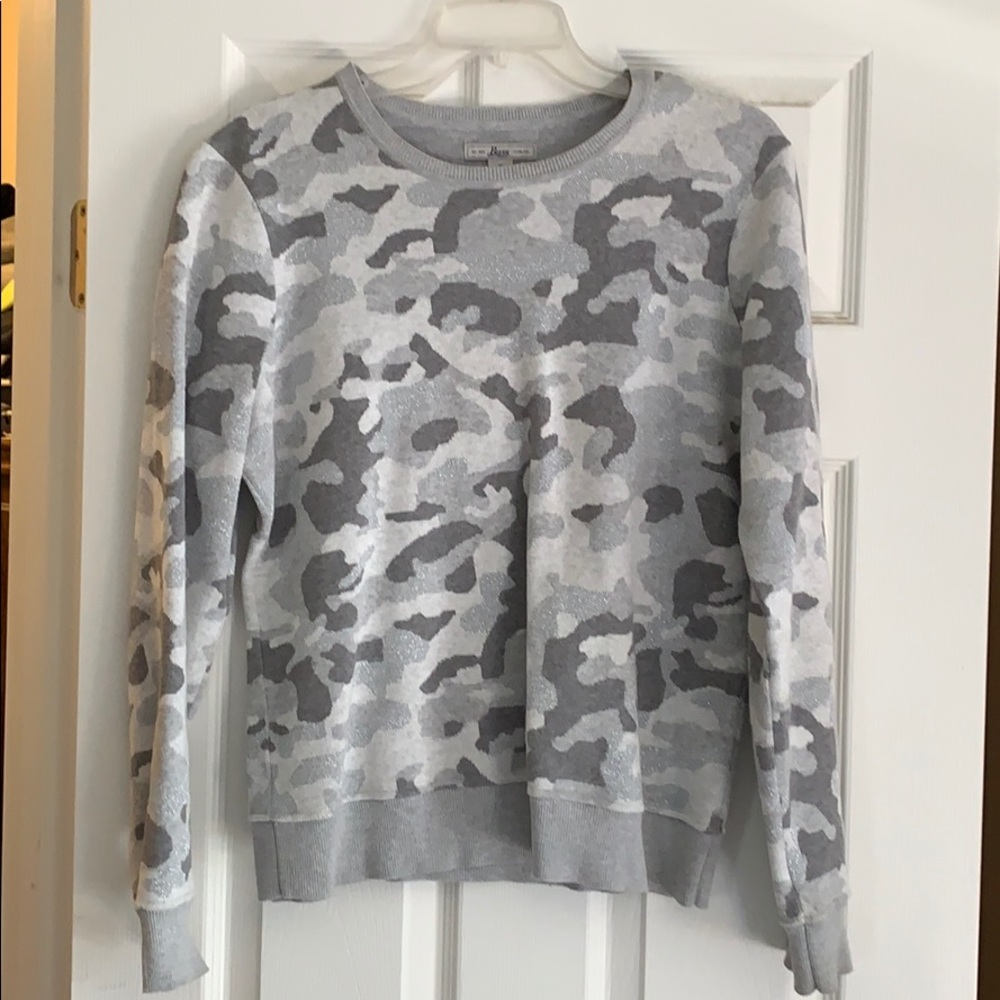 Gray camo sweater